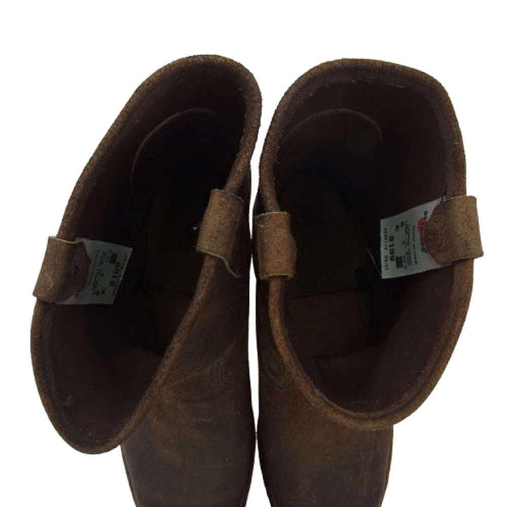 RED WING レッドウィング 8189 スウェード ペコスブーツ ブラウン系 US9E【中古】