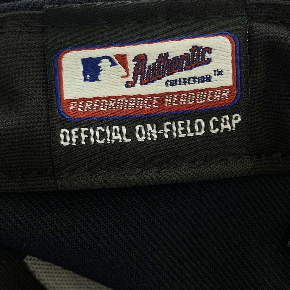 NEW ERA ニューエラ New York Yankees ニューヨークヤンキース ベースボール キャップ ブラック系 7 1/2【美品】【中古】