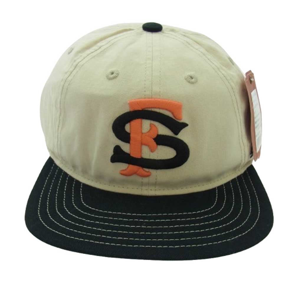 アメリカンニードル Pacific Coast League パシフィックコーストリーグ ベースボールキャップ アイボリー系 F【極上美品】【中古】