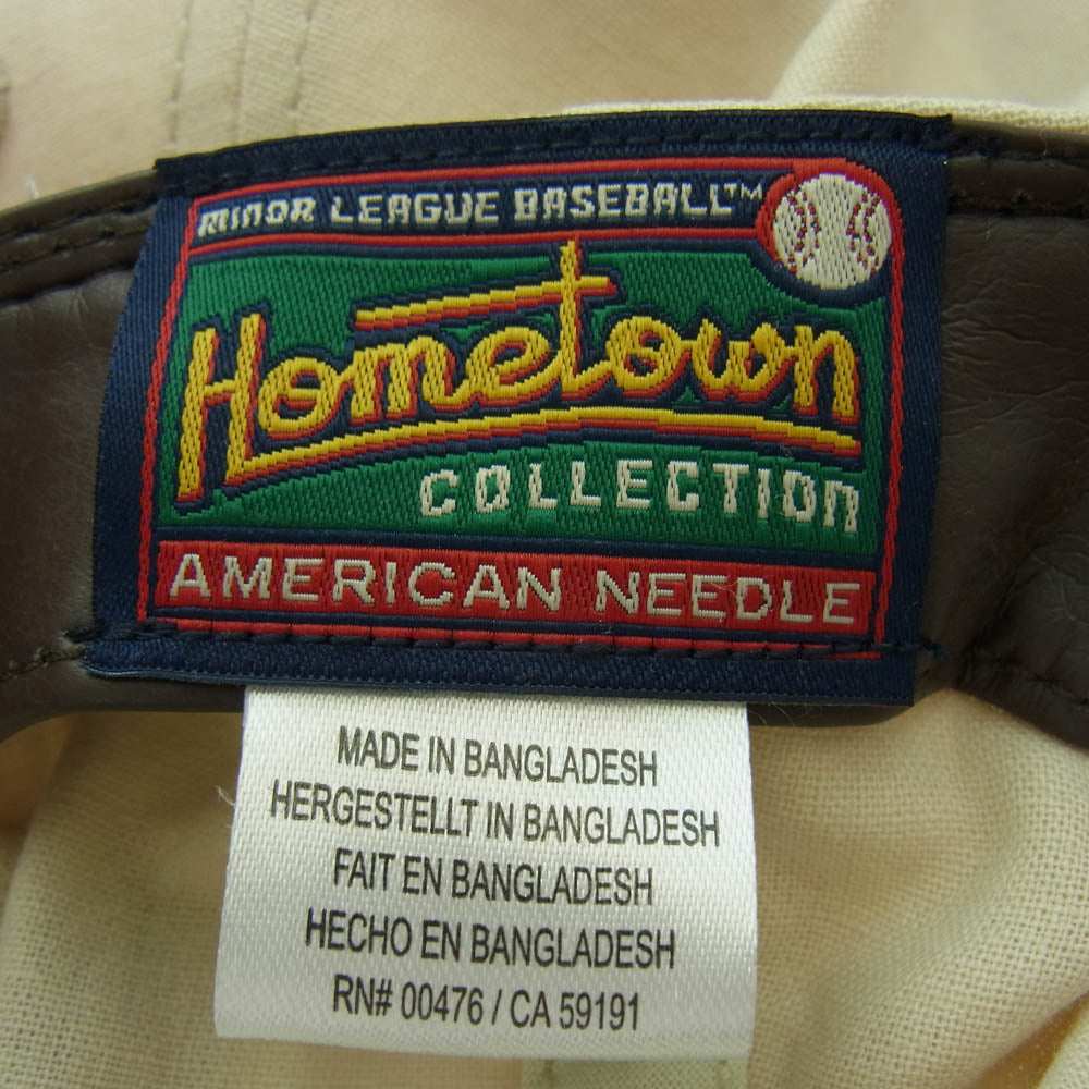 アメリカンニードル Pacific Coast League パシフィックコーストリーグ ベースボールキャップ アイボリー系 F【極上美品】【中古】