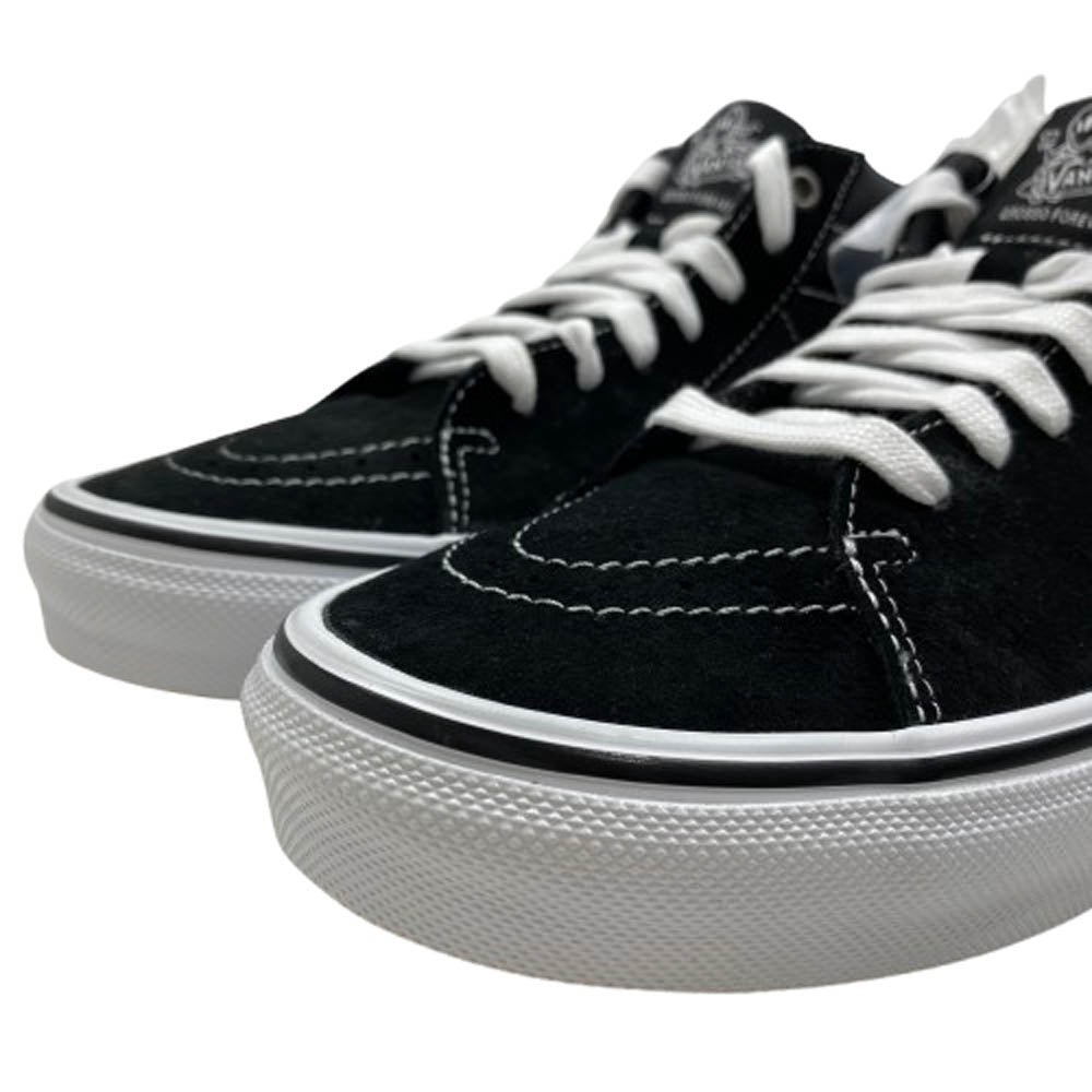 VANS バンズ VN0AFCG625 SKATE GROSSO MID スケート グロッソ ミッド スニーカー ブラック系 26.5cm【極上美品】【中古】