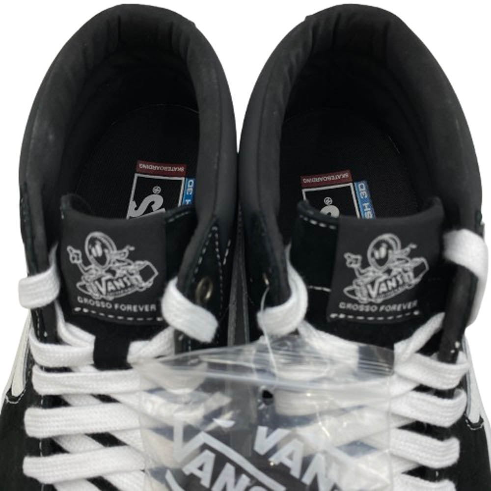 VANS バンズ VN0AFCG625 SKATE GROSSO MID スケート グロッソ ミッド スニーカー ブラック系 26.5cm【極上美品】【中古】