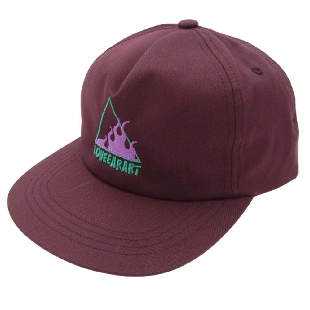 ラブイヤーアート SNAPBACK CAP ファイアーロゴ スナップバック キャップ エンジ系【中古】