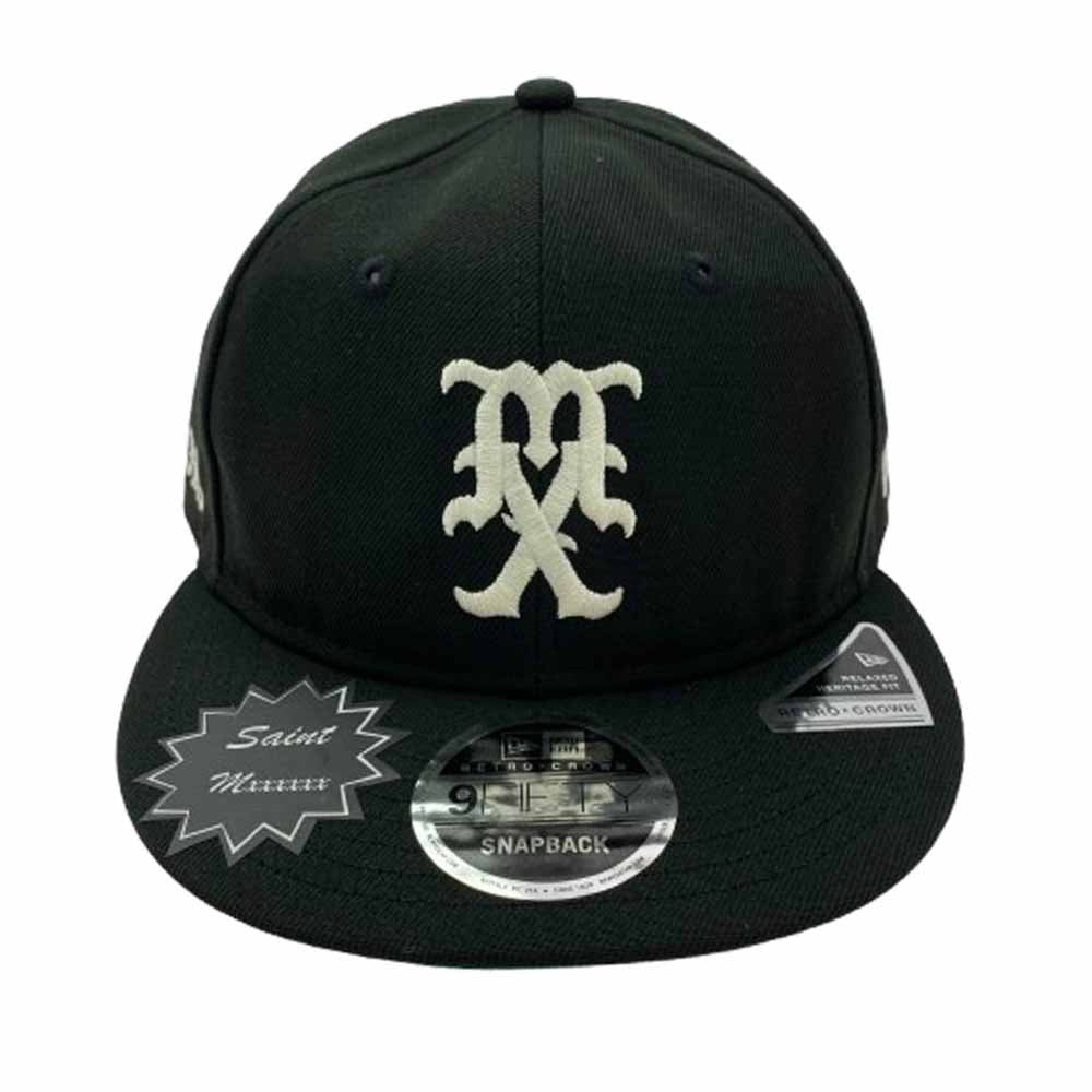 SAINT MICHAEL セントマイケル NEW ERA ニューエラ RC 9FIFTY SAINT Mxxxxxx MX Cap Black キャップ ブラック系【極上美品】【中古】