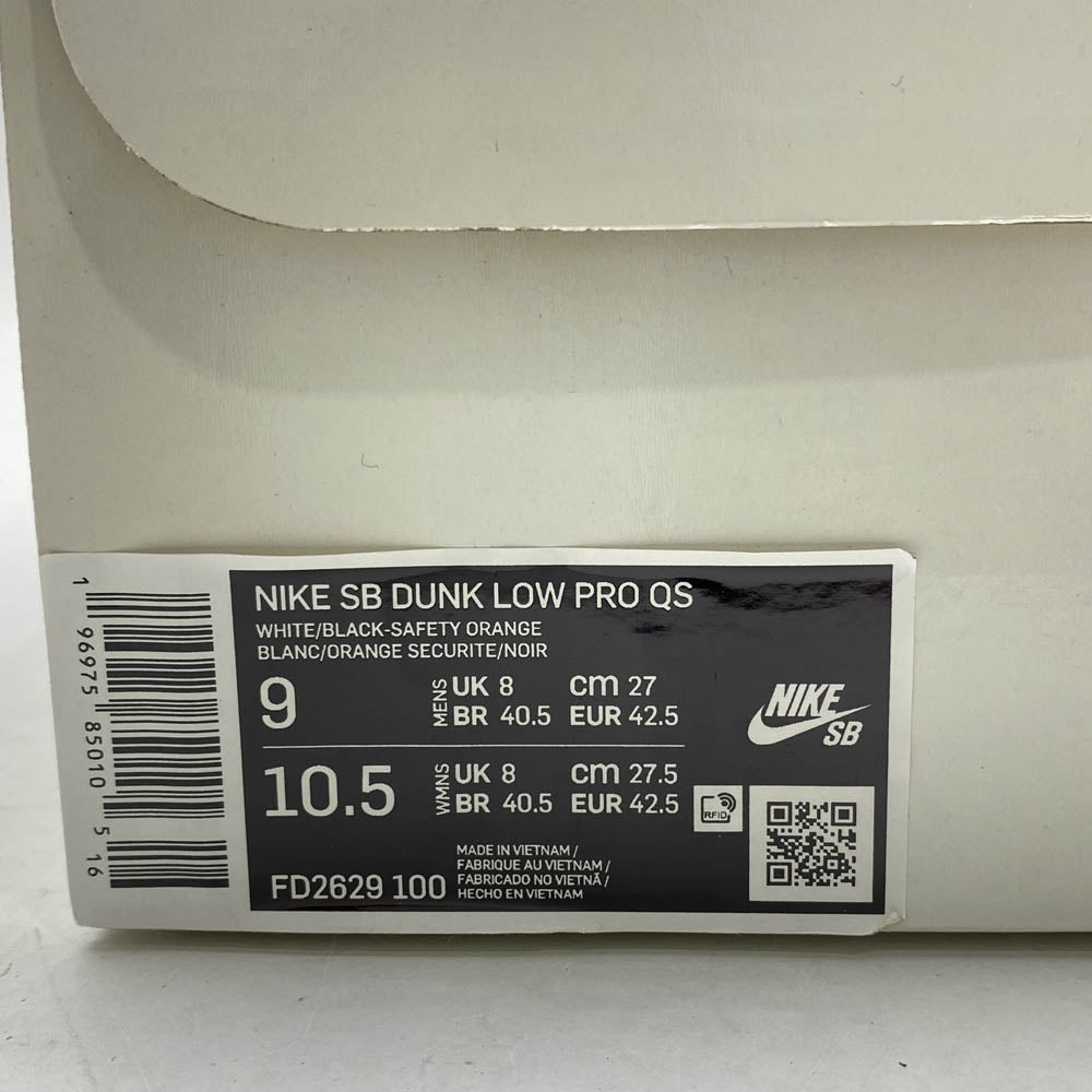 NIKE ナイキ FD2629-100 TIGHTBOOTH SB Dunk Low Pro QS タイトブース ダンクロー プロ ローカット スニーカー ブラック系 27cm【極上美品】【中古】