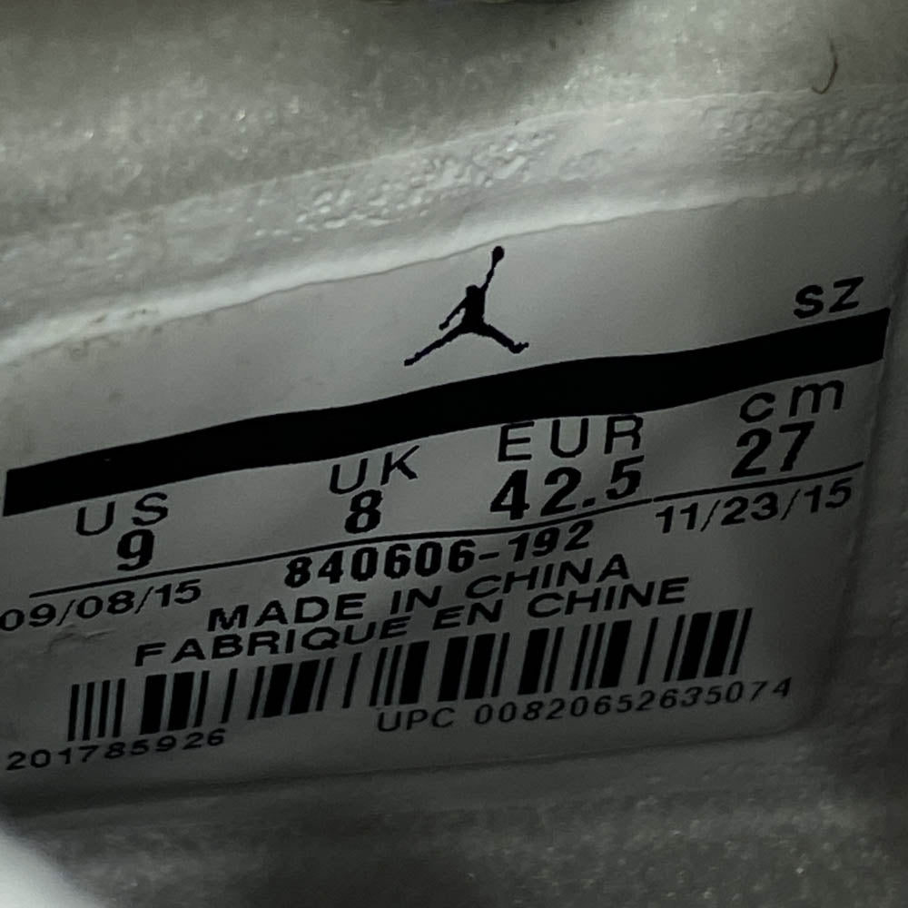NIKE ナイキ 840606-192 2016 AIR JORDAN 4 RETRO OG White Cement レトロ エアジョーダン4 ホワイトセメント スニーカー ホワイト系 27cm【極上美品】【中古】