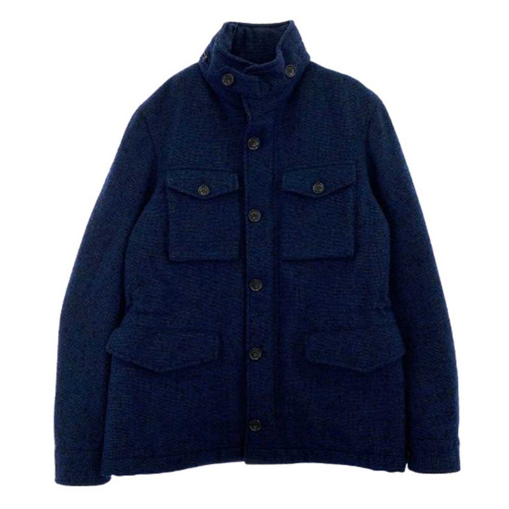 モンテドーロ 63B050 ウォーターレペレント コットンギャバ 中綿ジャケット ネイビー系 46【中古】