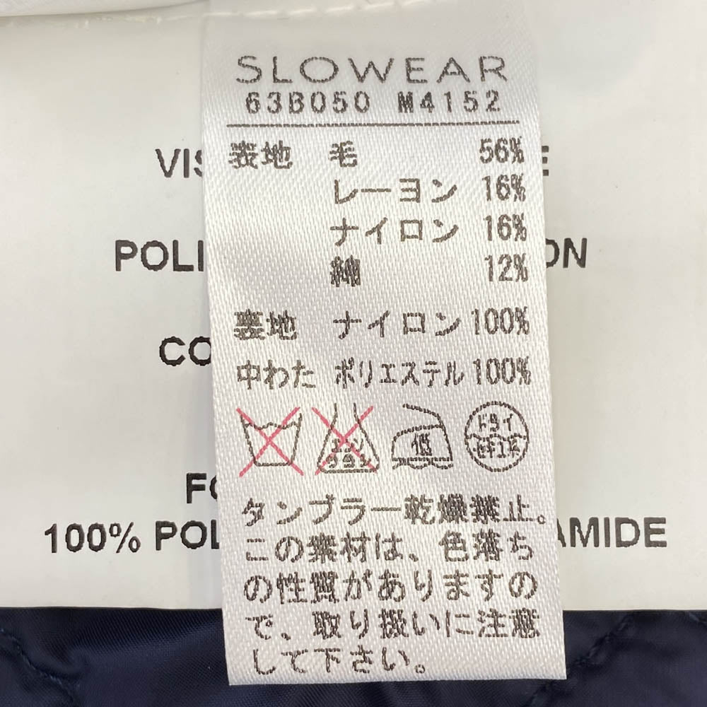 モンテドーロ 63B050 ウォーターレペレント コットンギャバ 中綿ジャケット ネイビー系 46【中古】