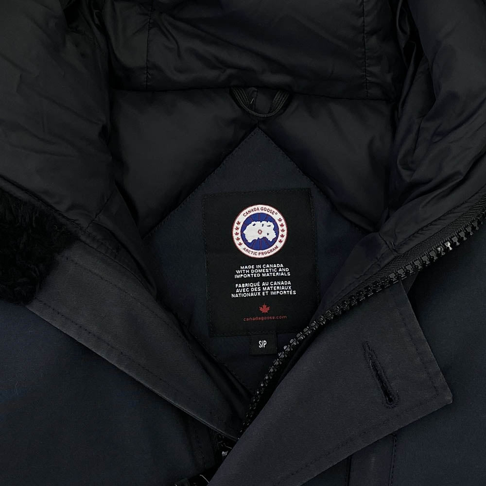 CANADA GOOSE カナダグース 3438JM 国内正規品 サザビーリーグタグ JASPER PARKA ジャスパー パーカ ダウンジャケット ネイビー系 S【中古】