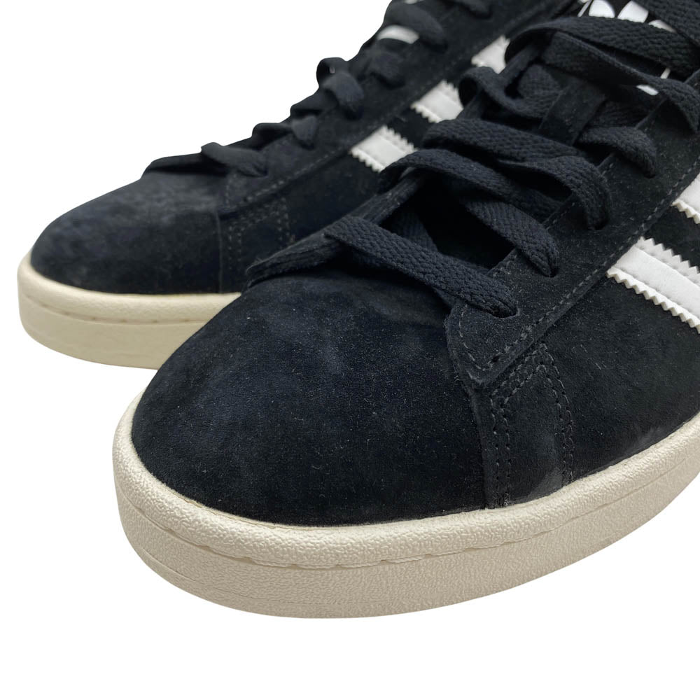 adidas アディダス BZ0084 CAMPUS キャンパス スエード ローカット スニーカー ブラック系 28.5cm【美品】【中古】