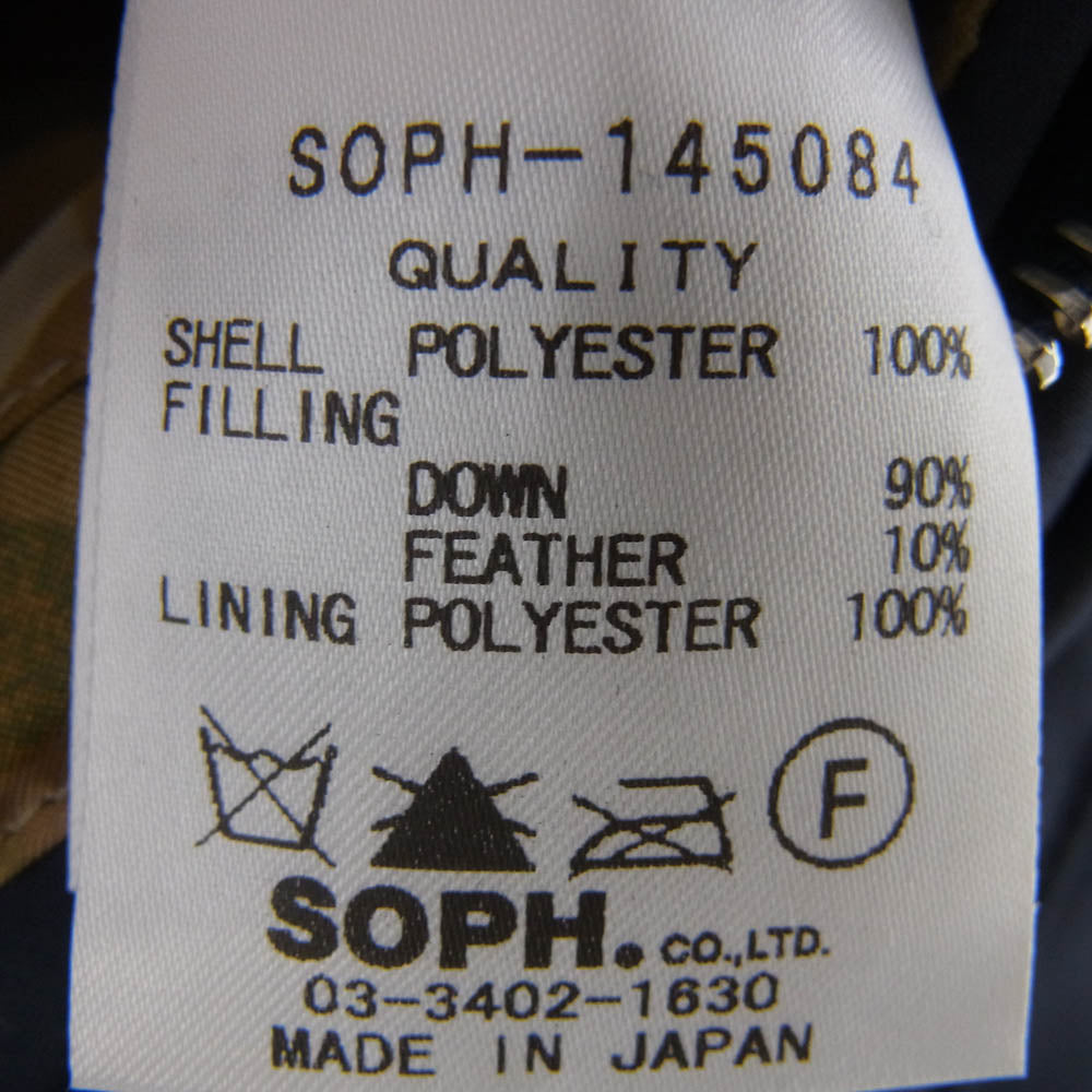 SOPHNET. ソフネット 14AW SOPH-145084 MOUNTAIN DOWN PARKA マウンテン ダウンパーカ ダウンジャケット ネイビー系 XL【中古】