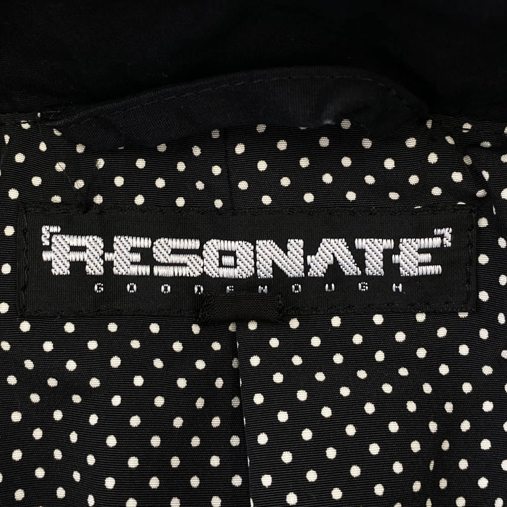 GOODENOUGH グッドイナフ RESONATE リゾネイト 裏地ドット柄 フィールドジャケット ブラック系 XL【中古】 GOODENOUGH グッドイナフ RESONATE リゾネイト 裏地ドット柄