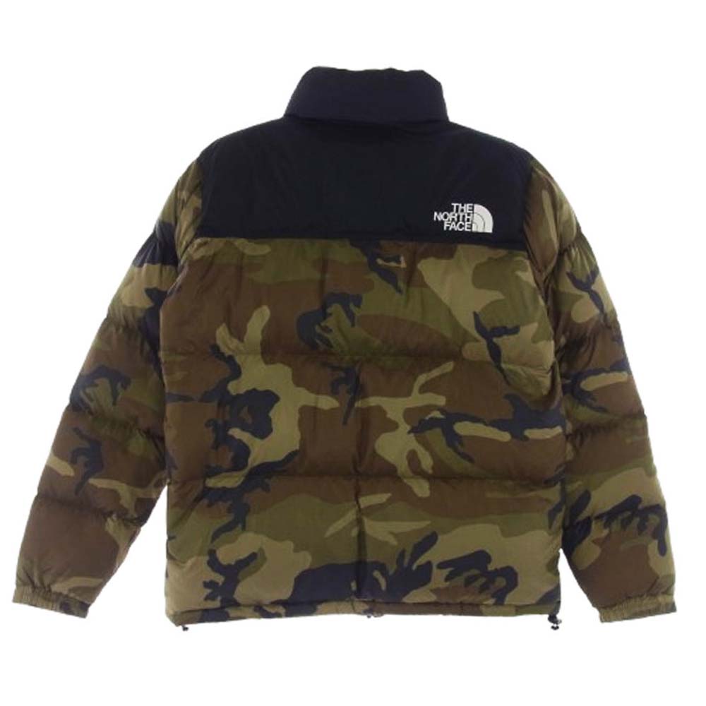 THE NORTH FACE ノースフェイス ND91842 NOVELTY NUPTSE JACKET カモフラ ノベルティー ヌプシ ダウンジャケット カーキ系 ブラック系 XL【中古】