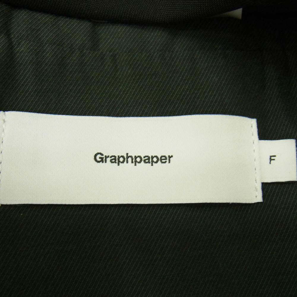 GRAPHPAPER グラフペーパー 23AW GM233-20168B Scale Off Wool Jacket スケールオフ ウール テーラード ジャケット ブラック系 F【中古】