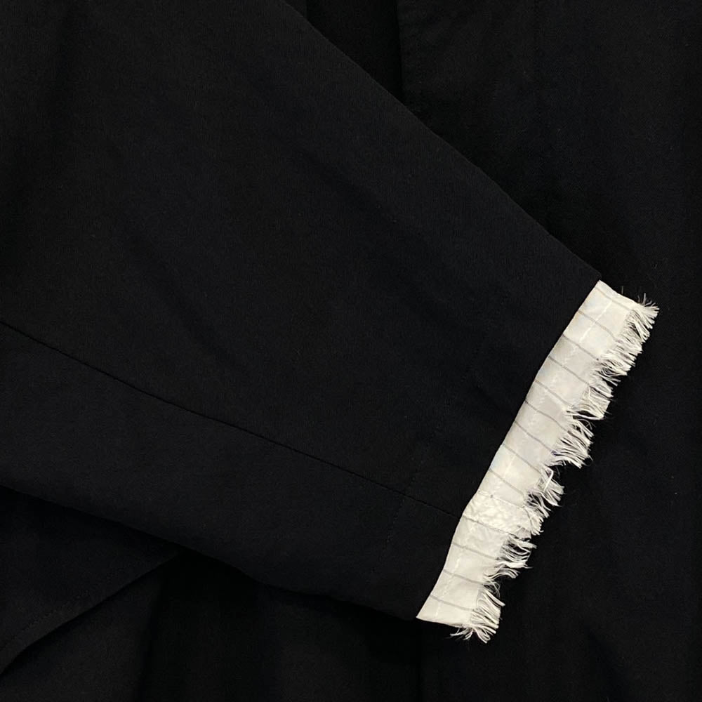 GRAPHPAPER グラフペーパー 24SS GM241-10046 Wool Twill Washer Bal Collar Coat ウールツイル ワッシャー バルカラー ステンカラー ロング コート ブラック系 2【中古】