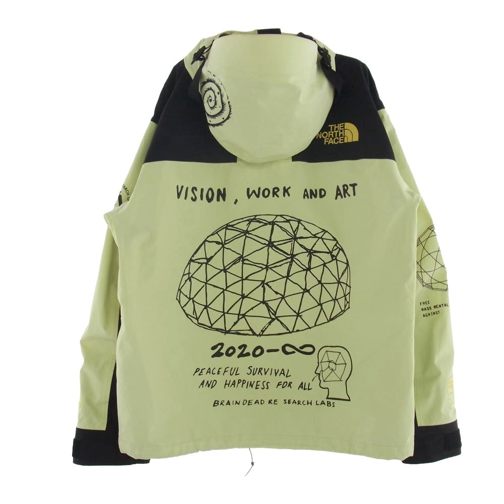 THE NORTH FACE ノースフェイス NF0A4QR9 Brain Dead Mountain Jacket ブレインデッド マウンテンパーカー マウンテンジャケット イエロー系 M【中古】