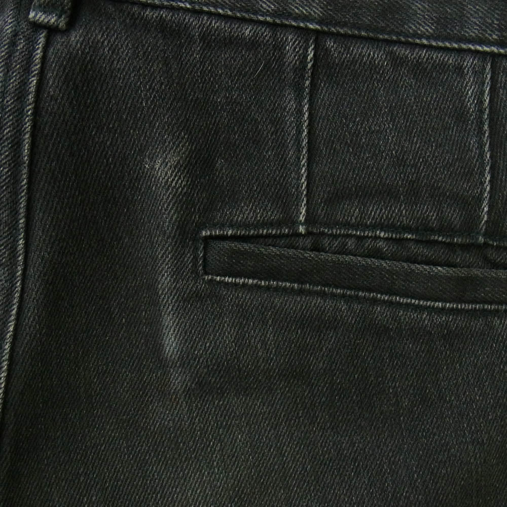 A.P.C. アーペーセー テーパード ワイド デニム パンツ ブラック系 L【中古】