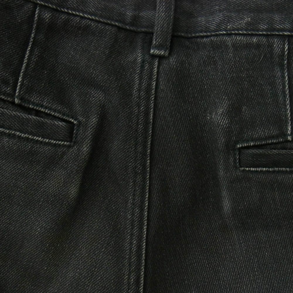 A.P.C. アーペーセー テーパード ワイド デニム パンツ ブラック系 L【中古】