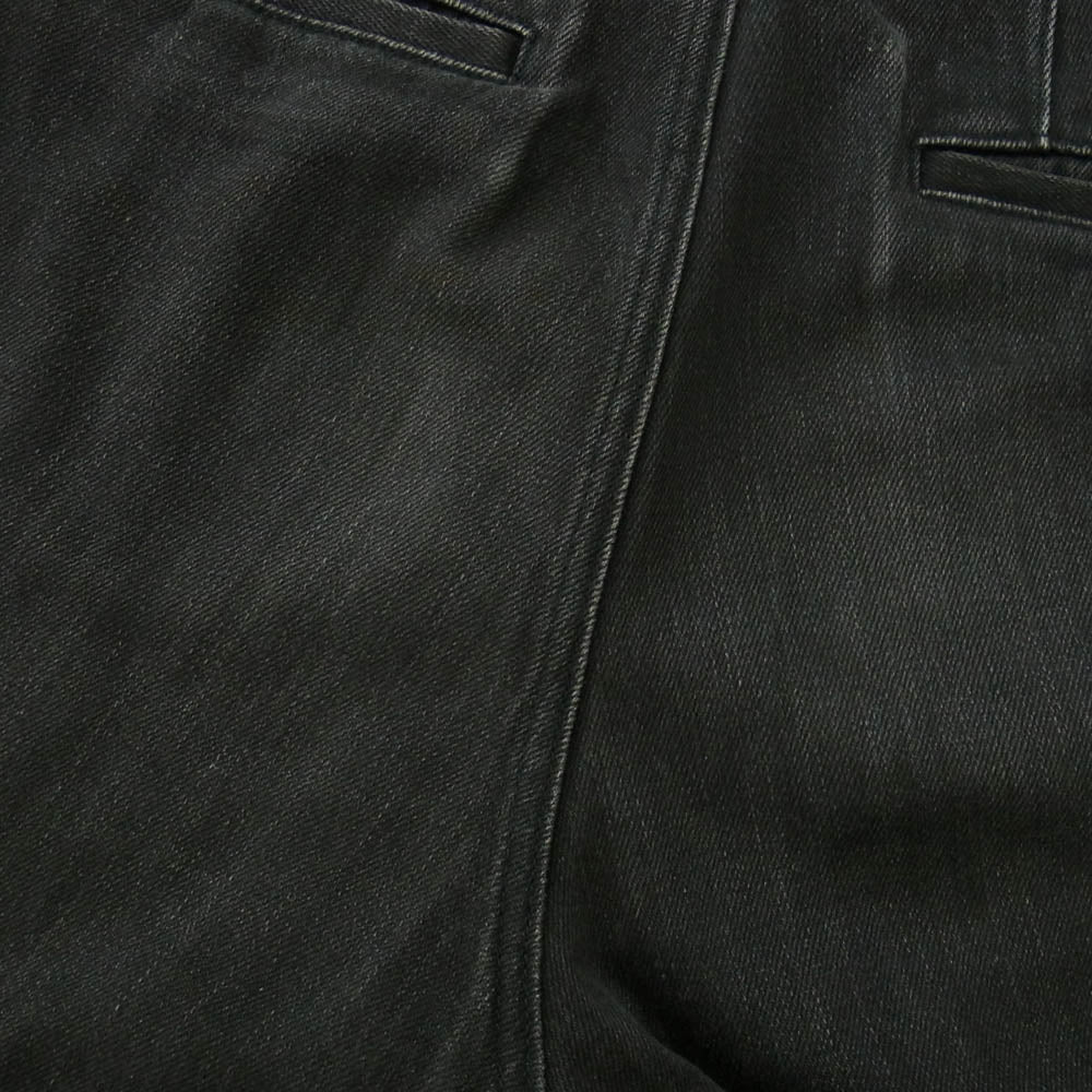 A.P.C. アーペーセー テーパード ワイド デニム パンツ ブラック系 L【中古】