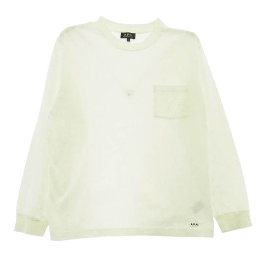 A.P.C. アーペーセー 23AW 25082-1-97202 PACK T-SHIRT L/S 長袖Tシャツ ホワイト系 L【中古】