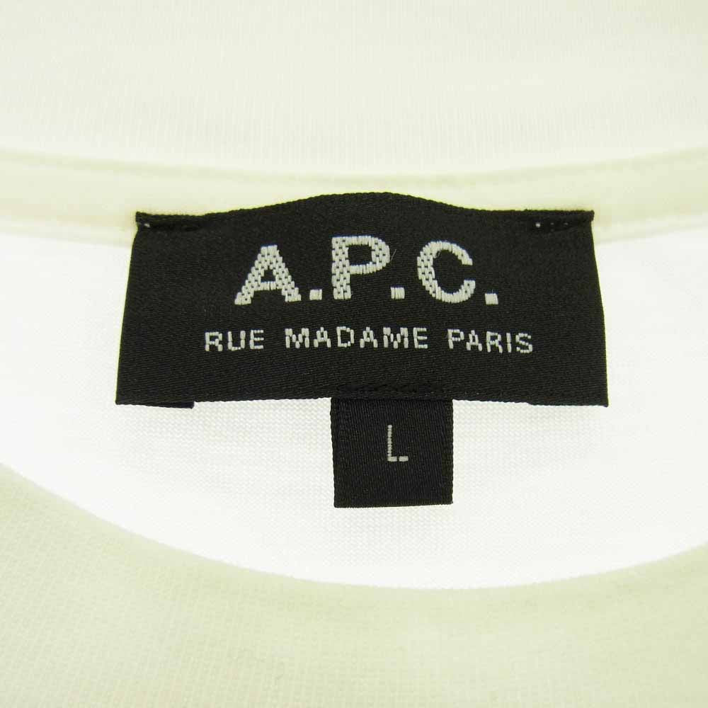 A.P.C. アーペーセー 23AW 25082-1-97202 PACK T-SHIRT L/S 長袖Tシャツ ホワイト系 L【中古】
