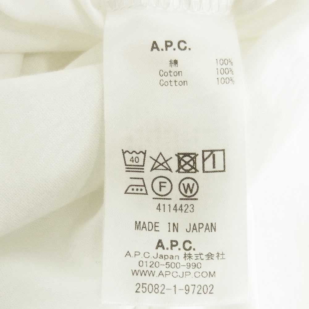 A.P.C. アーペーセー 23AW 25082-1-97202 PACK T-SHIRT L/S 長袖Tシャツ ホワイト系 L【中古】