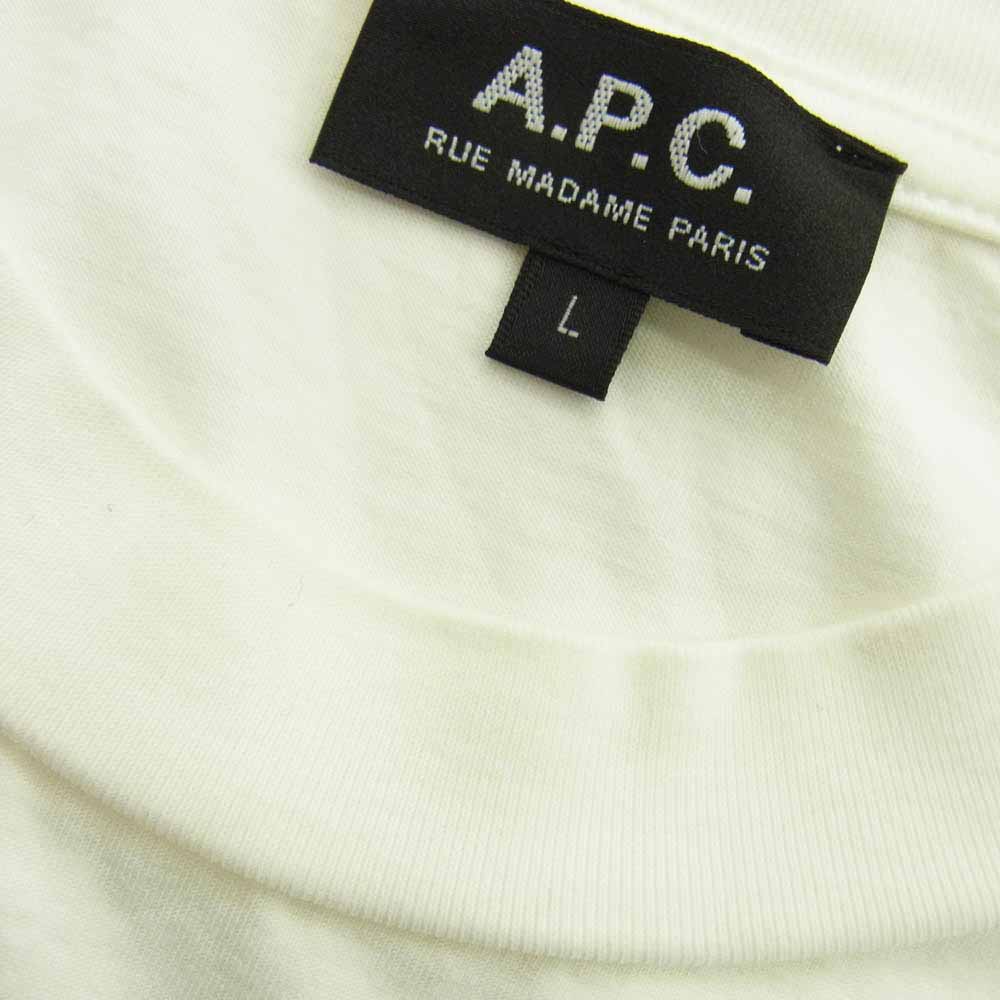 A.P.C. アーペーセー 23AW 25082-1-97202 PACK T-SHIRT L/S 長袖Tシャツ ホワイト系 L【中古】