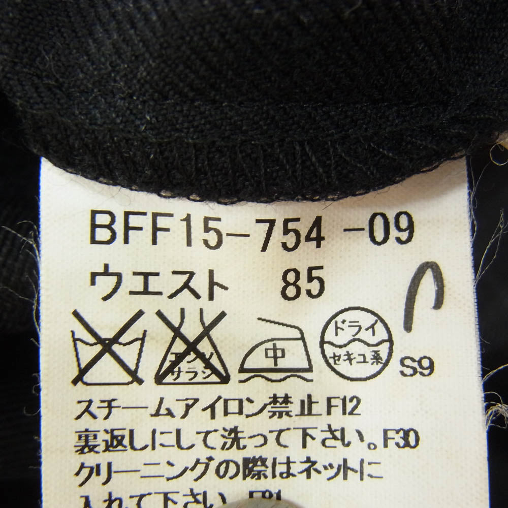 BURBERRY バーバリー BFF15-754-09 チェック スラックス パンツ ブラック系 ウエスト85【中古】