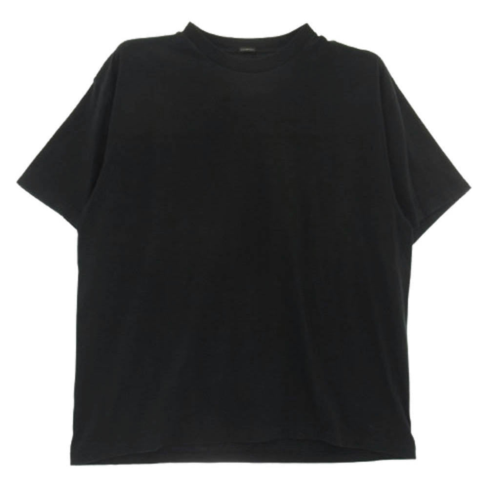 COMOLI コモリ 22SS V01-05008 空紡天竺 半袖 Tシャツ ブラック系【中古】