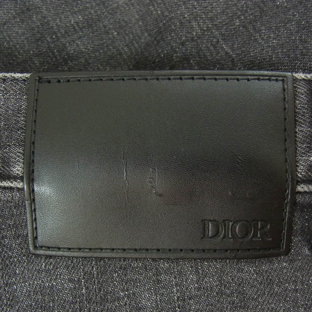 DIOR HOMME ディオールオム 013DS00B218X ストレッチ ブラック デニム パンツ W34 ブラック系 34【中古】