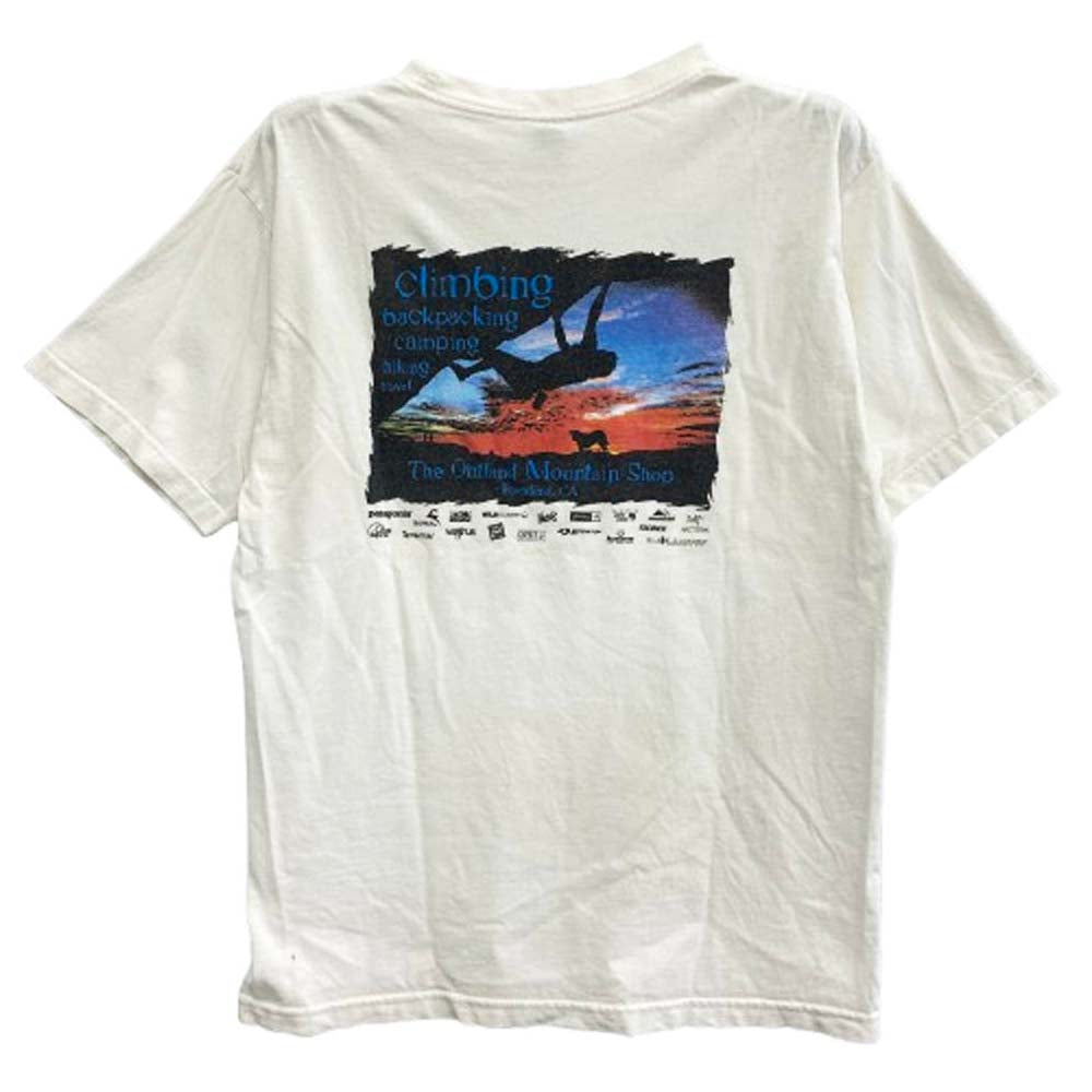ヴィンテージ patagonia Beneficial Tsボディ SHOP TEE ショップ Tシャツ ホワイト系 M【中古】