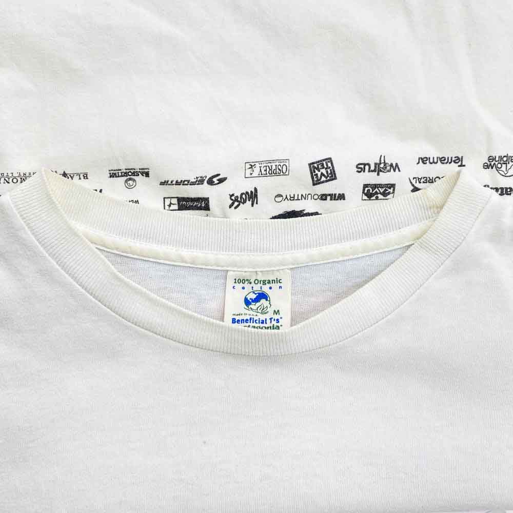 ヴィンテージ patagonia Beneficial Tsボディ SHOP TEE ショップ Tシャツ ホワイト系 M【中古】