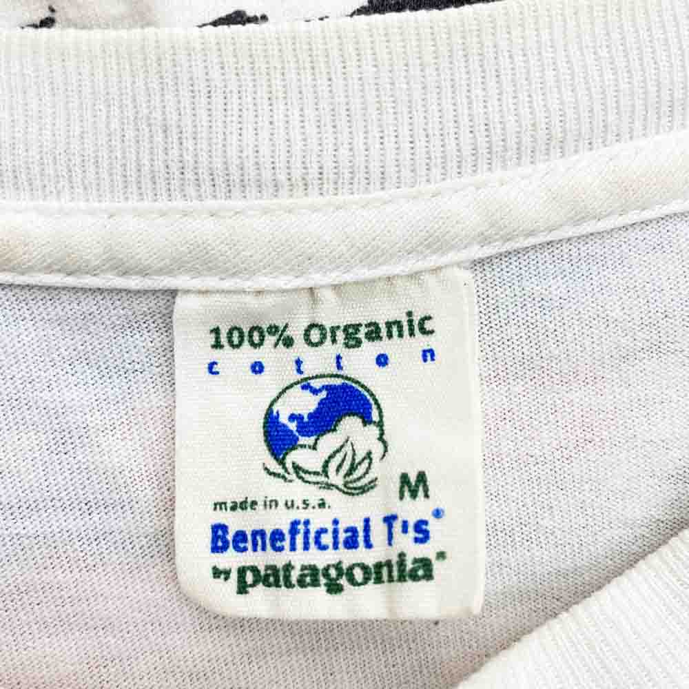 ヴィンテージ patagonia Beneficial Tsボディ SHOP TEE ショップ Tシャツ ホワイト系 M【中古】