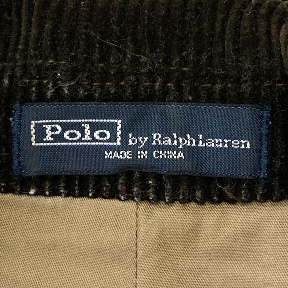 POLO RALPH LAUREN ポロ・ラルフローレン 3ボタン コーデュロイ ブレザー ジャケット ダークブラウン系 40【中古】
