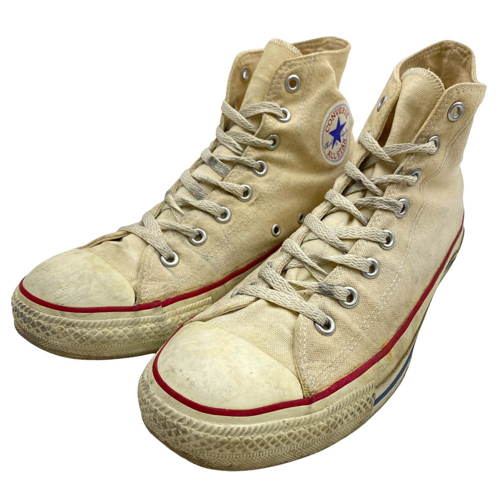 CONVERSE コンバース ヴィンテージ 90s ALL STAR HI オールスター ハイ スニーカー 白系 ベージュ系 US11【中古】