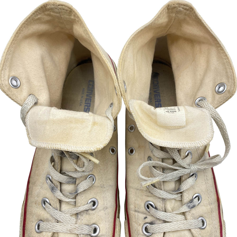 CONVERSE コンバース ヴィンテージ 90s ALL STAR HI オールスター ハイ スニーカー 白系 ベージュ系 US11【中古】