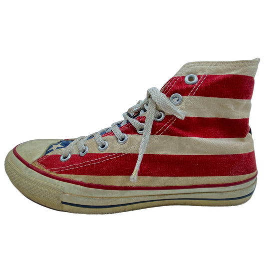 CONVERSE コンバース ヴィンテージ 90s ALL STAR HI オールスター ハイ 星条旗柄 スニーカー マルチカラー系 US9 1/2【中古】