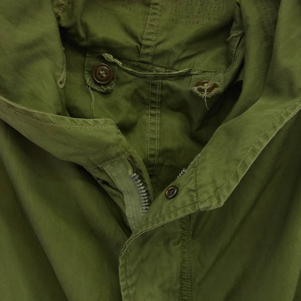 ヴィンテージ U.S.ARMY 米軍 M-1951 フィールドパーカー モッズコート ライナー無 カーキ系【中古】