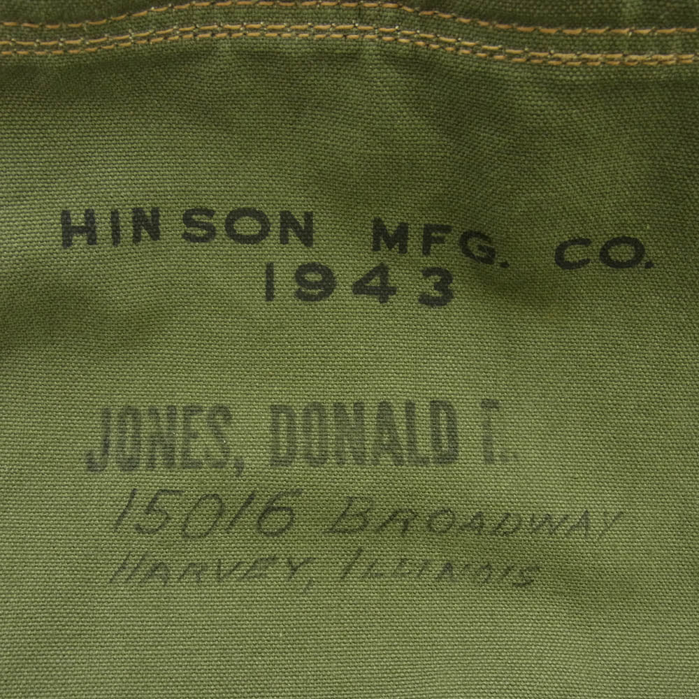 ヴィンテージ U.S.ARMY 米軍 M1942 フレーム リュック 1943年 HINSON MFG.製 カーキ系【中古】