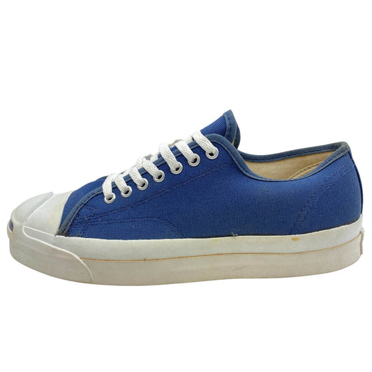 CONVERSE コンバース M7137 90s VINTAGE ヴィンテージ USA製 JACK PURCELL LOW ジャックパーセル ローカット キャンバス スニーカー ネイビー系 US9.5【中古】
