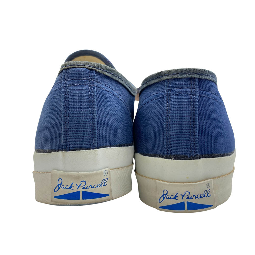CONVERSE コンバース M7137 90s VINTAGE ヴィンテージ USA製 JACK PURCELL LOW ジャックパーセル ローカット キャンバス スニーカー ネイビー系 US9.5【中古】
