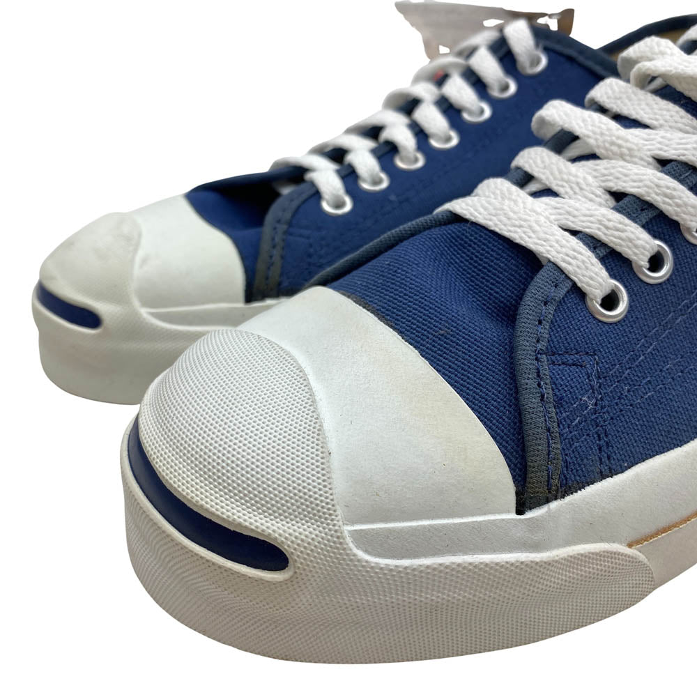 CONVERSE コンバース M7137 90s VINTAGE ヴィンテージ USA製 JACK PURCELL LOW ジャックパーセル ローカット キャンバス スニーカー ネイビー系 US9.5【中古】