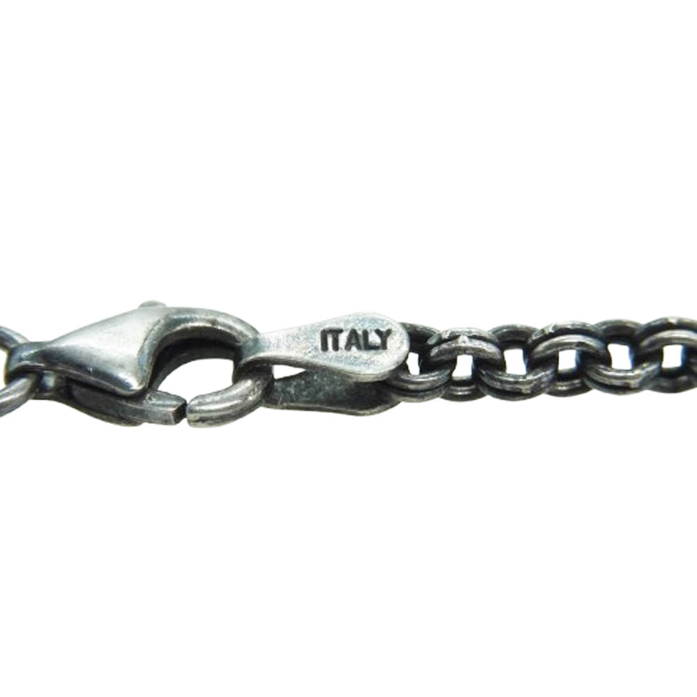 UNDERCOVER アンダーカバー TRASH PEACE ANARCHY トラッシュ ピース アナーキー クロス 十字架 ロザリオ ペンダントトップ ネックレス シルバー系 ブラック系【中古】