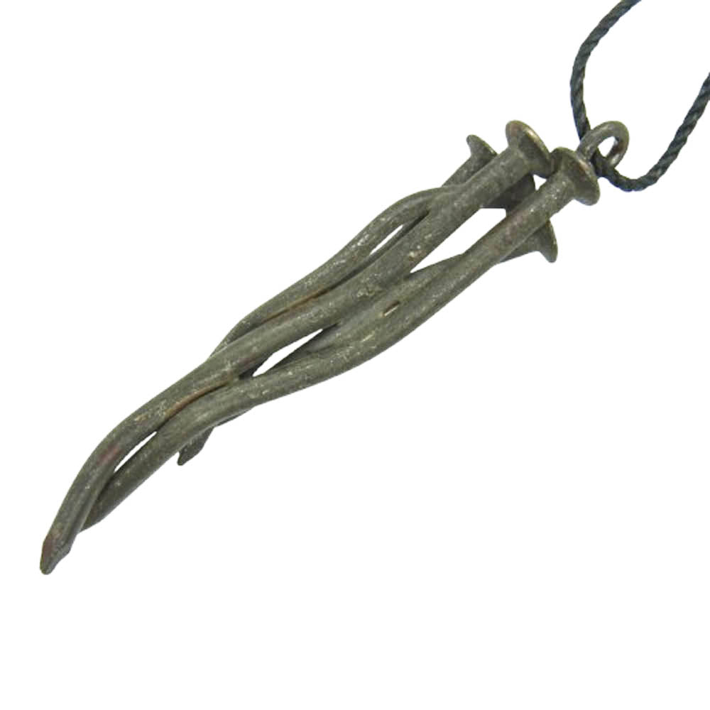 UNDERCOVER アンダーカバー 5連釘 ネイル ペンダントトップ ネックレス ブラック系 シルバー系【中古】