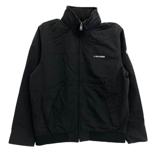 TOMMY HILFIGER トミーヒルフィガー 78J8340/BDS フロント ロゴ ナイロン ジャケット ブラック系 XL【中古】