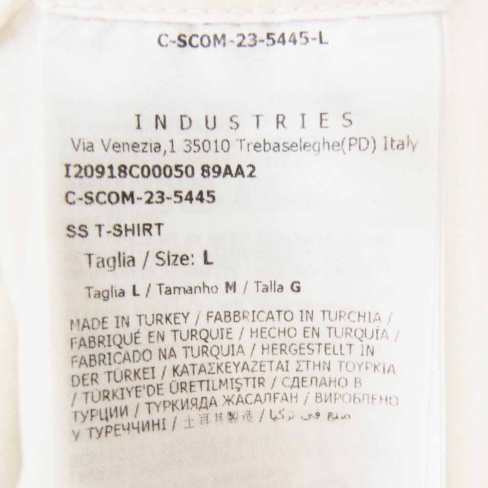 MONCLER モンクレール 23SS I20918C00050 89AA2 ポケット 刺繍 ロゴ ワッペン 半袖 Tシャツ ホワイト系 L【中古】