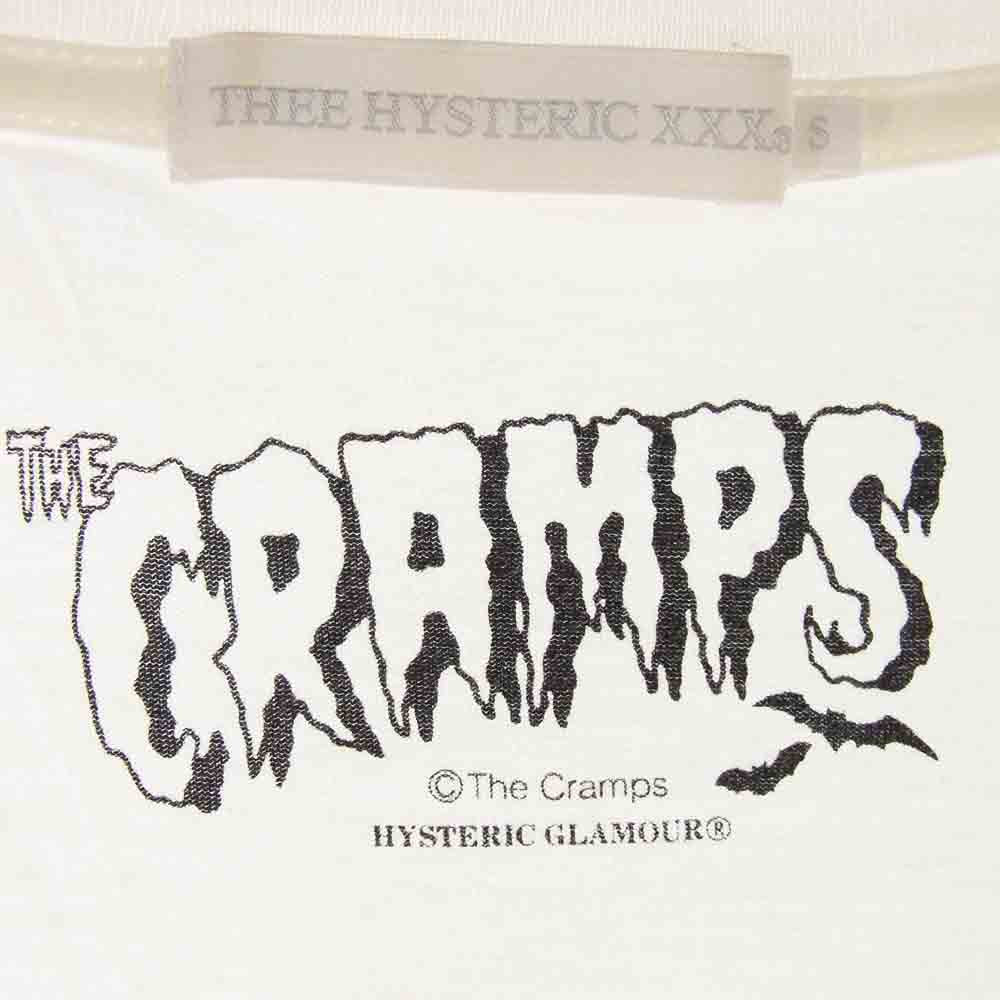 HYSTERIC GLAMOUR ヒステリックグラマー 0661CT19 XXX× CRAMPS ジィヒステリックトリプルエックス NEW YORK CITY 半袖 Tシャツ S ホワイト系 S【中古】