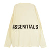 FEAR OF GOD フィアオブゴッド ESSENTIALS エッセンシャルズ バックプリント ロゴ 長袖 カットソー ロングスリーブ 長袖 Tシャツ オフホワイト系 XS【中古】