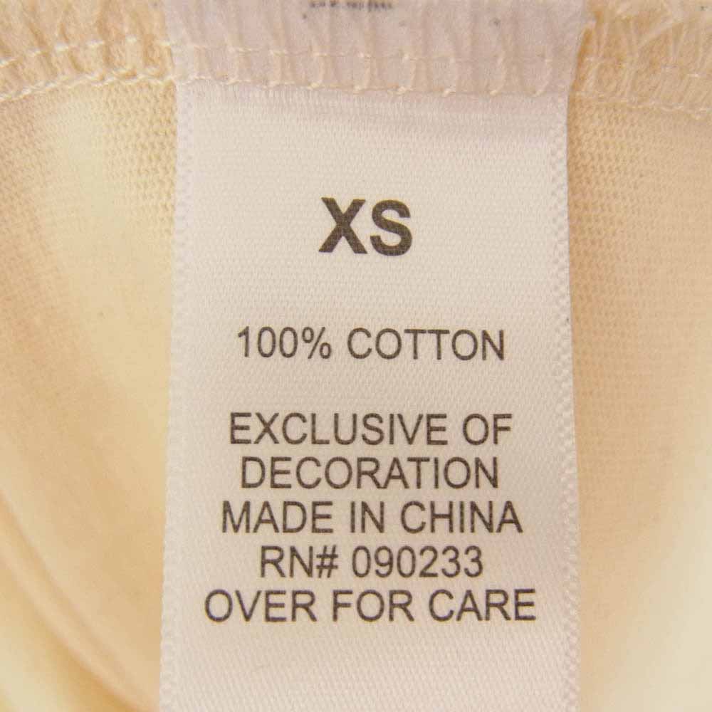 FEAR OF GOD フィアオブゴッド ESSENTIALS エッセンシャルズ バックプリント ロゴ 長袖 カットソー ロングスリーブ 長袖 Tシャツ オフホワイト系 XS【中古】