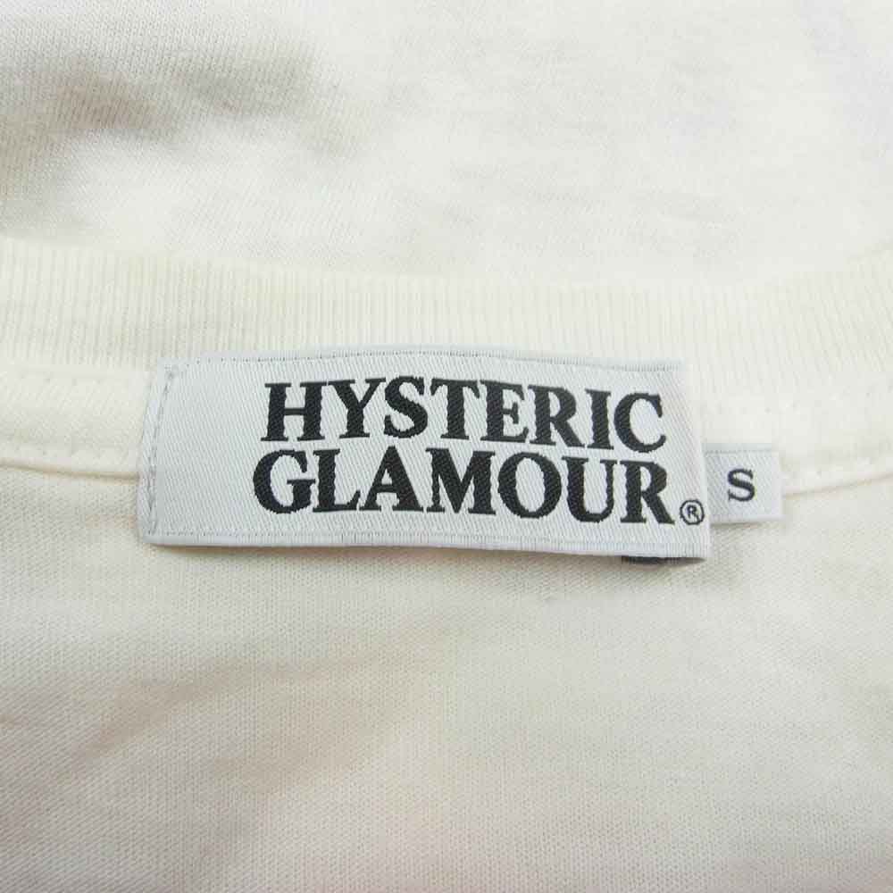HYSTERIC GLAMOUR ヒステリックグラマー 16AW 0243CL16 GUITAR GIRL ギター ガール ロンT 長袖 Tシャツ ホワイト系 S【中古】